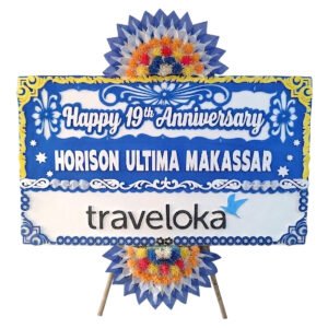 Papan Bunga Hut Makassar 3